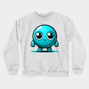 CUTE CYAN PEA (ERVILHA CIANO FOFA) Crewneck Sweatshirt